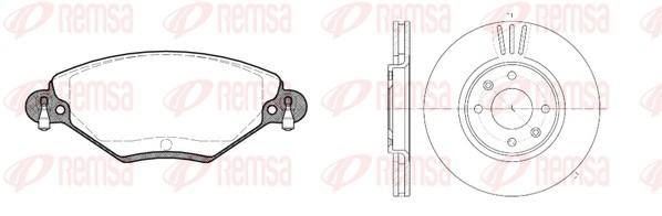 Brake Kit, disc brake (8828.00)