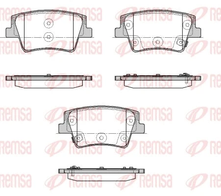 Brake Pad Set, disc brake (1935.02)
