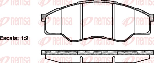 Brake Pad Set, disc brake (1266.00)