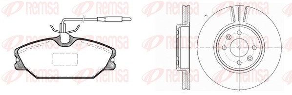 Brake Kit, disc brake (8208.03)