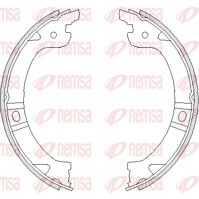 Brake Shoe, parking brake (4744.00)