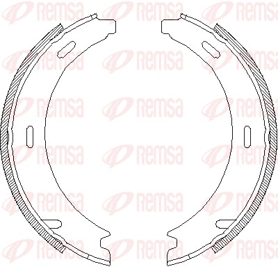 Brake Shoe, parking brake (4094.00)