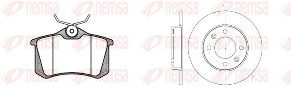 Brake Kit, disc brake (8263.03)
