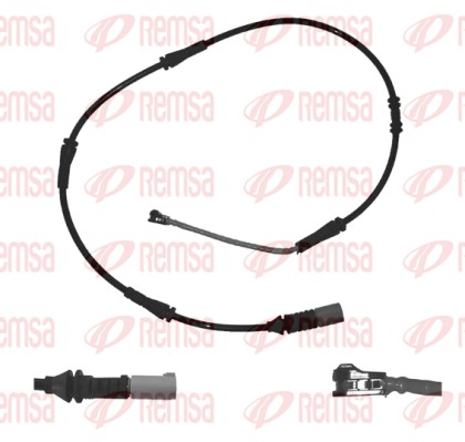 Warning Contact, brake pad wear (001117)