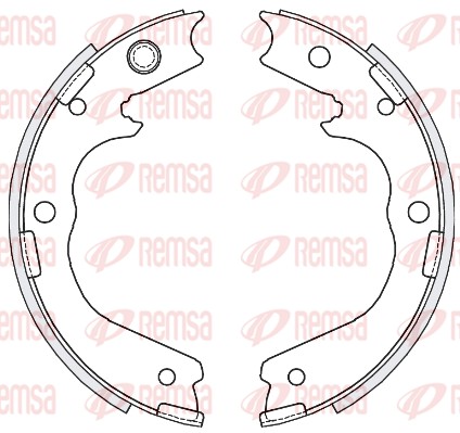 Brake Shoe, parking brake (4756.00)