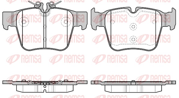 Brake Pad Set, disc brake (1697.00)