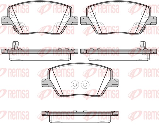 Brake Pad Set, disc brake (1695.02)