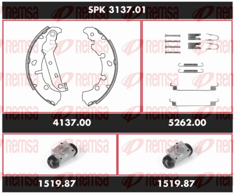 Brake Kit, drum brake (SPK 3137.01)