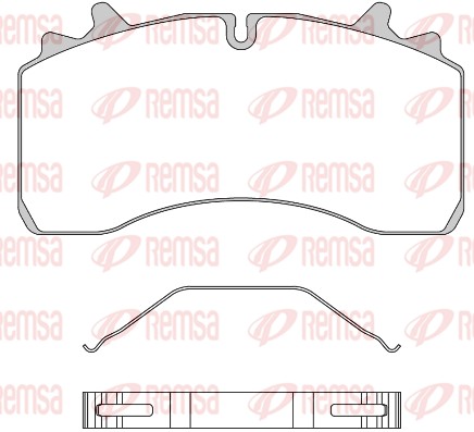 Brake Pad Set, disc brake (JCA 1075.00)