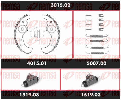 Brake Kit, drum brake (3015.02)