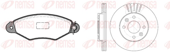 Brake Kit, disc brake (8643.01)
