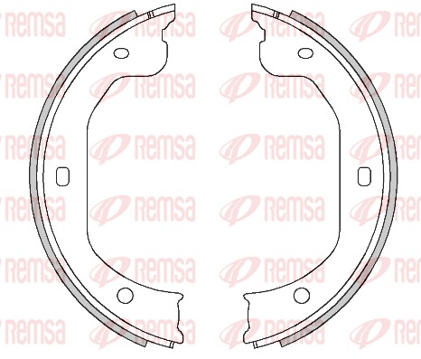 Brake Shoe, parking brake (4480.00)