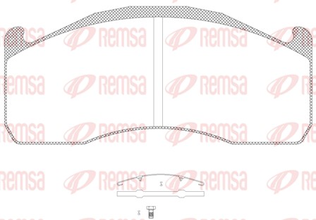 Brake Pad Set, disc brake (JCA 1328.00)