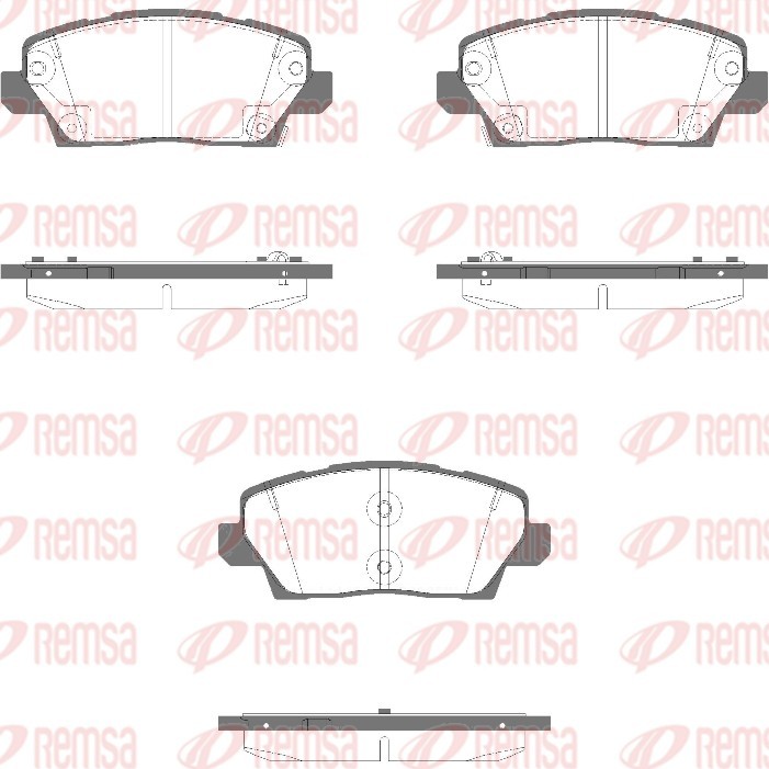 Brake Pad Set, disc brake (1995.02)