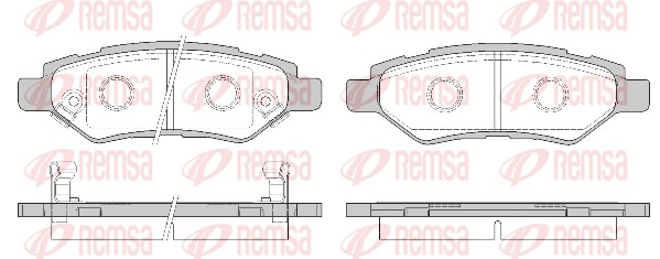 Brake Pad Set, disc brake (1335.02)