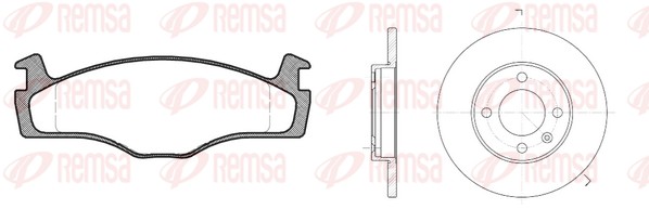 Brake Kit, disc brake (8171.01)