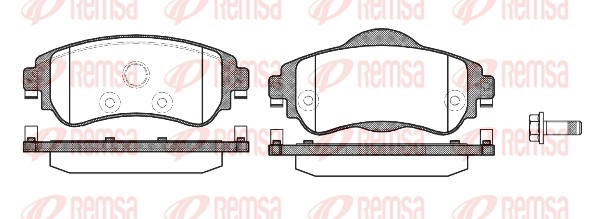 Brake Pad Set, disc brake (1464.08)