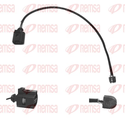 Warning Contact, brake pad wear (001108)