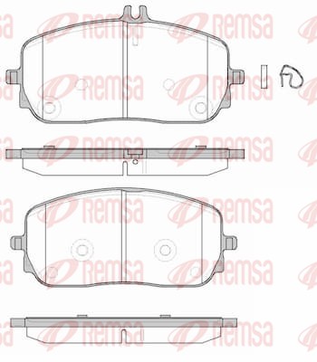 Brake Pad Set, disc brake (1826.00)