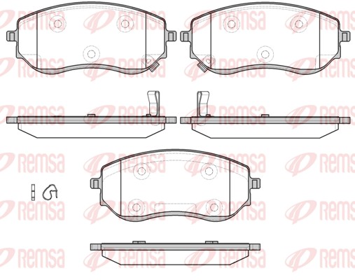 Brake Pad Set, disc brake (1801.02)