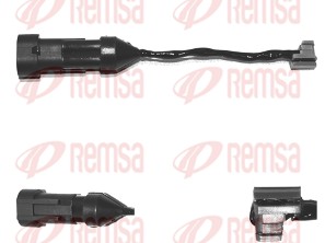 Warning Contact, brake pad wear (001093)