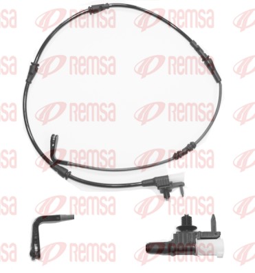 Warning Contact, brake pad wear (001127)