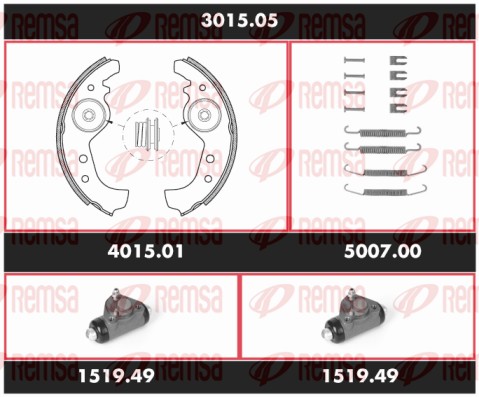 Brake Kit, drum brake (3015.05)