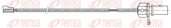 Warning Contact, brake pad wear (001174)