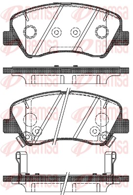 Brake Pad Set, disc brake (1488.02)