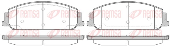 Brake Pad Set, disc brake (1229.00)