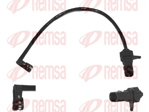 Warning Contact, brake pad wear (001077)