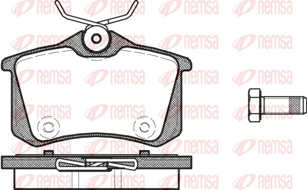 Brake Pad Set, disc brake (0263.14)