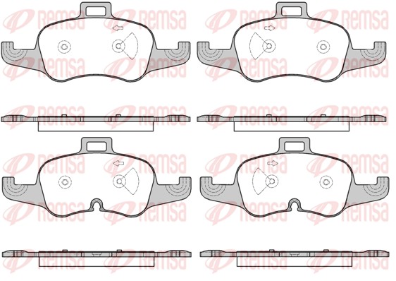Brake Pad Set, disc brake (1653.00)