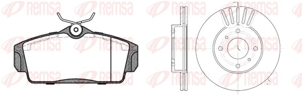 Brake Kit, disc brake (8704.00)