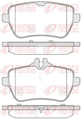Brake Pad Set, disc brake (1535.00)