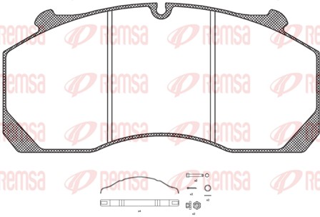 Brake Pad Set, disc brake (JCA 1157.80)