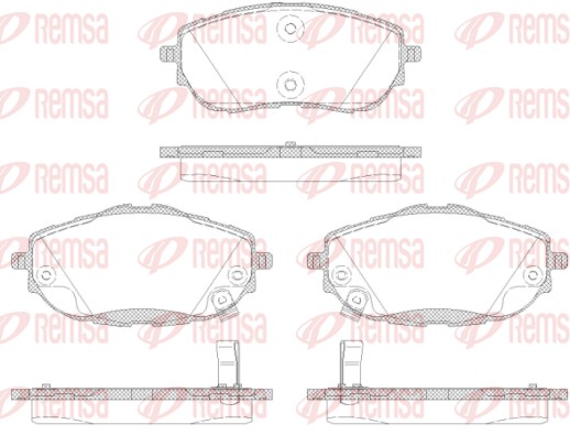 Brake Pad Set, disc brake (1561.02)