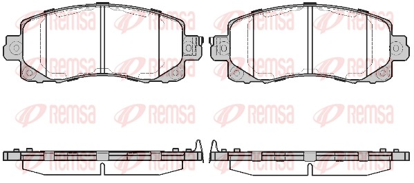 Brake Pad Set, disc brake (1741.04)