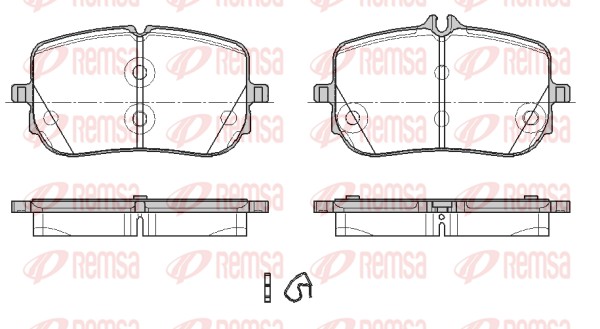 Brake Pad Set, disc brake (1835.00)