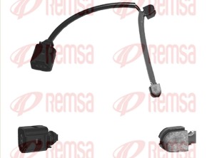 Warning Contact, brake pad wear (001041)