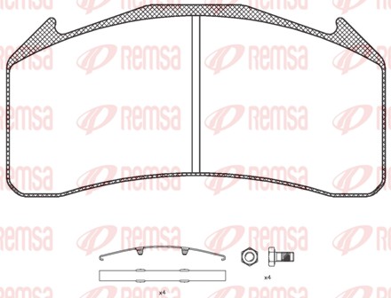 Brake Pad Set, disc brake (JCA 1071.00)