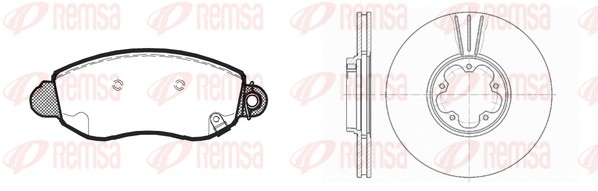 Brake Kit, disc brake (8772.00)