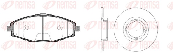 Brake Kit, disc brake (8696.00)
