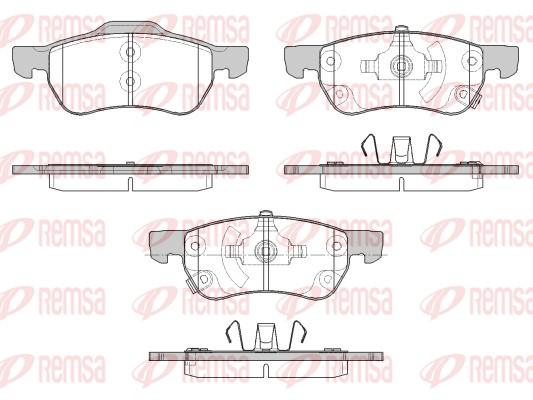 Brake Pad Set, disc brake (1693.12)