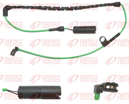 Warning Contact, brake pad wear (001136)