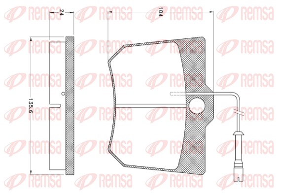 Brake Pad Set, disc brake (JCA 1025)