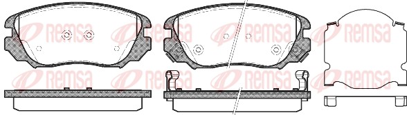 Brake Pad Set, disc brake (1385.02)