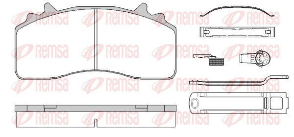 Brake Pad Set, disc brake (JCA 1841.80)