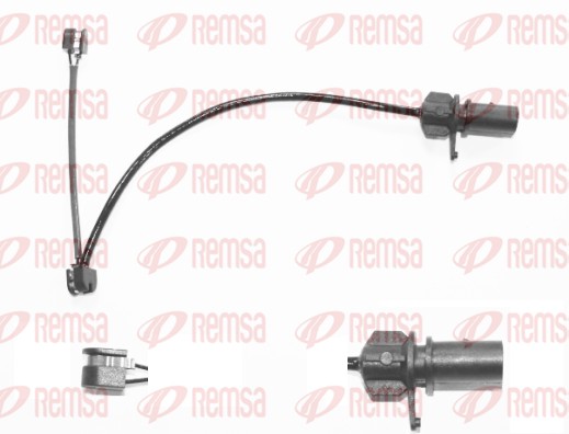 Warning Contact, brake pad wear (001122)