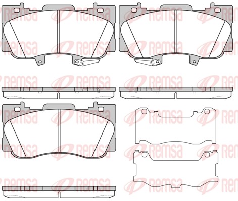 Brake Pad Set, disc brake (1685.02)
